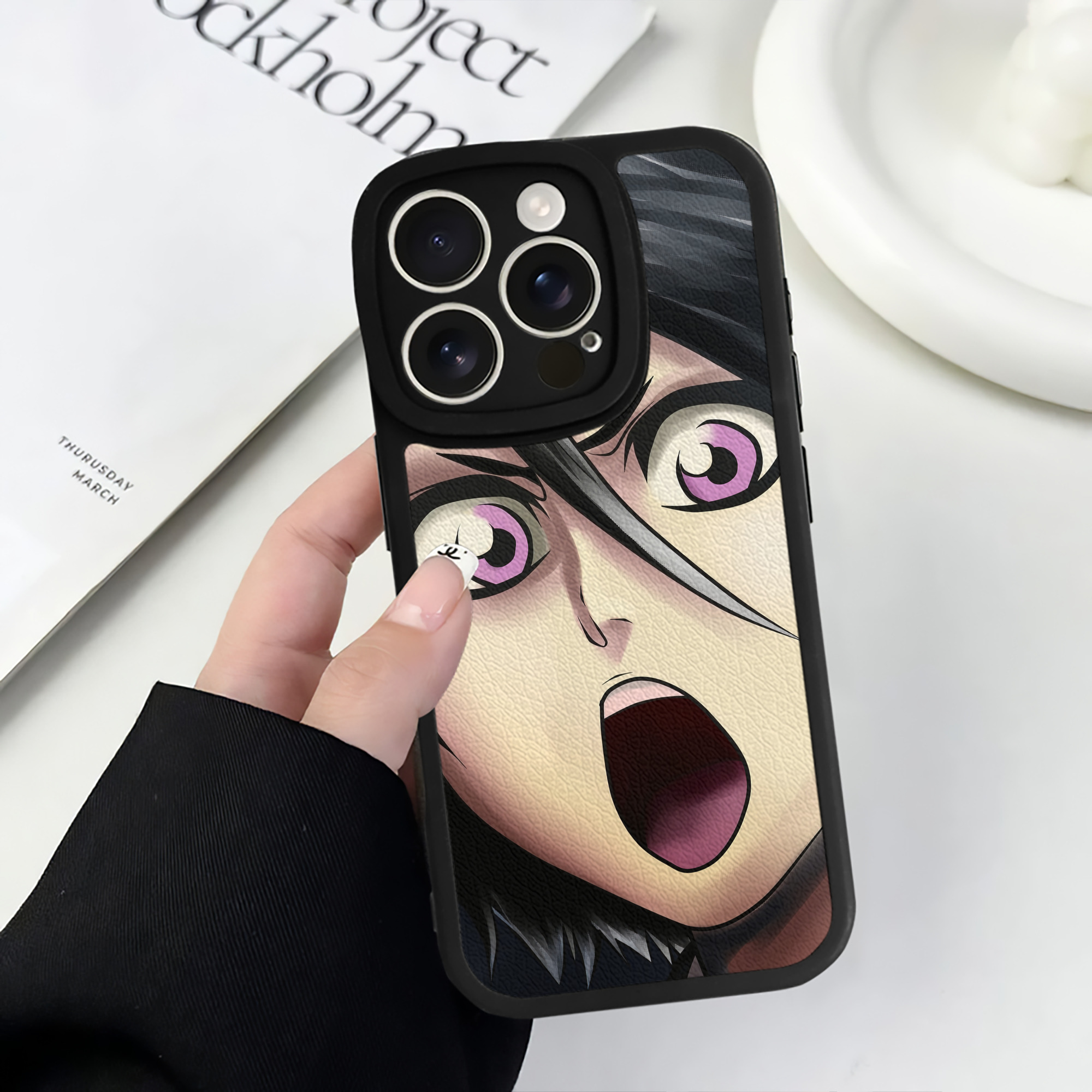 （画像用） ブリーチ BLEACH 【iPhone 16シリーズ対応】シリコンスマホケース（レザー調） 材質：シリコン